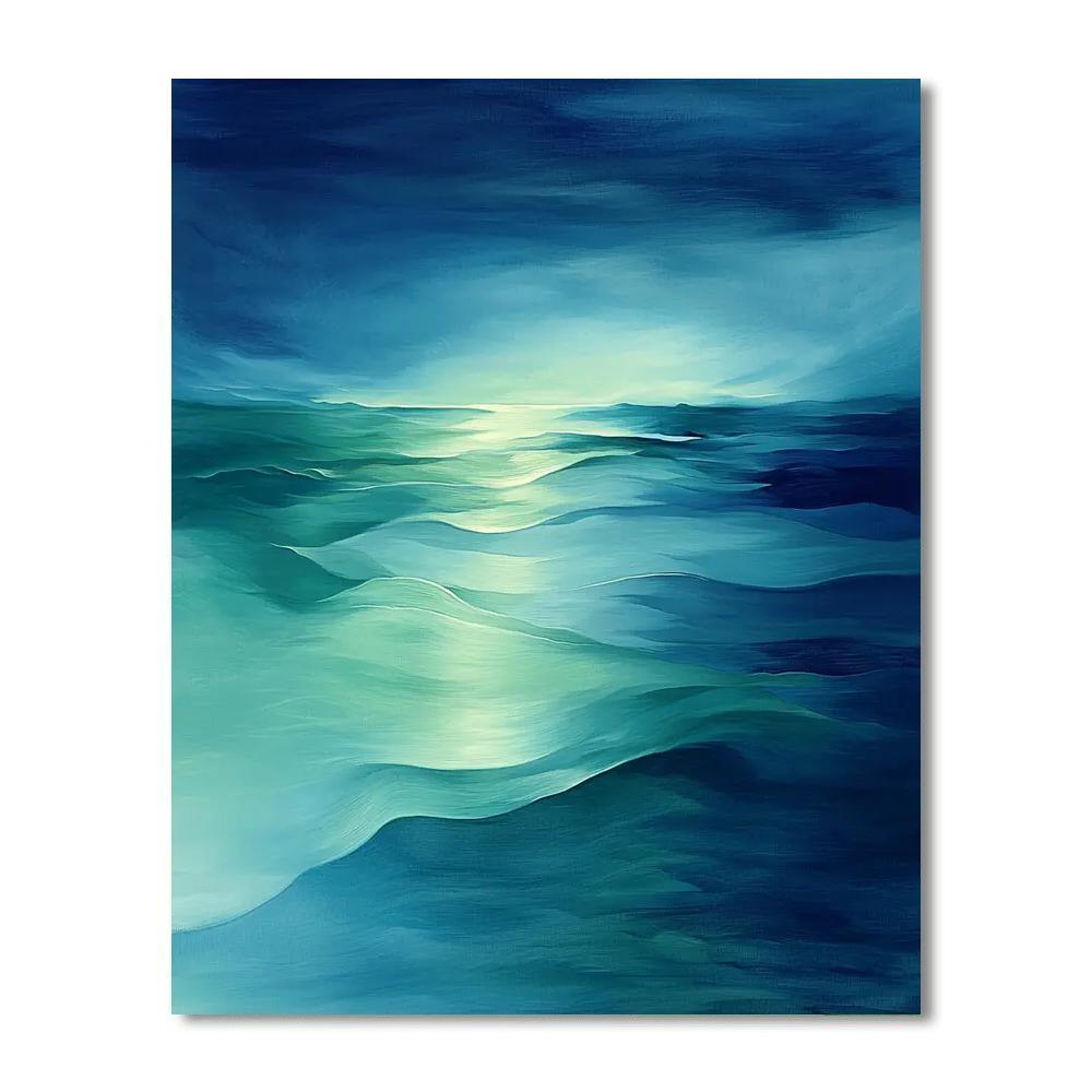 Max Ernst Inspired Waves Of Reflection  Painting By Numbers Kit