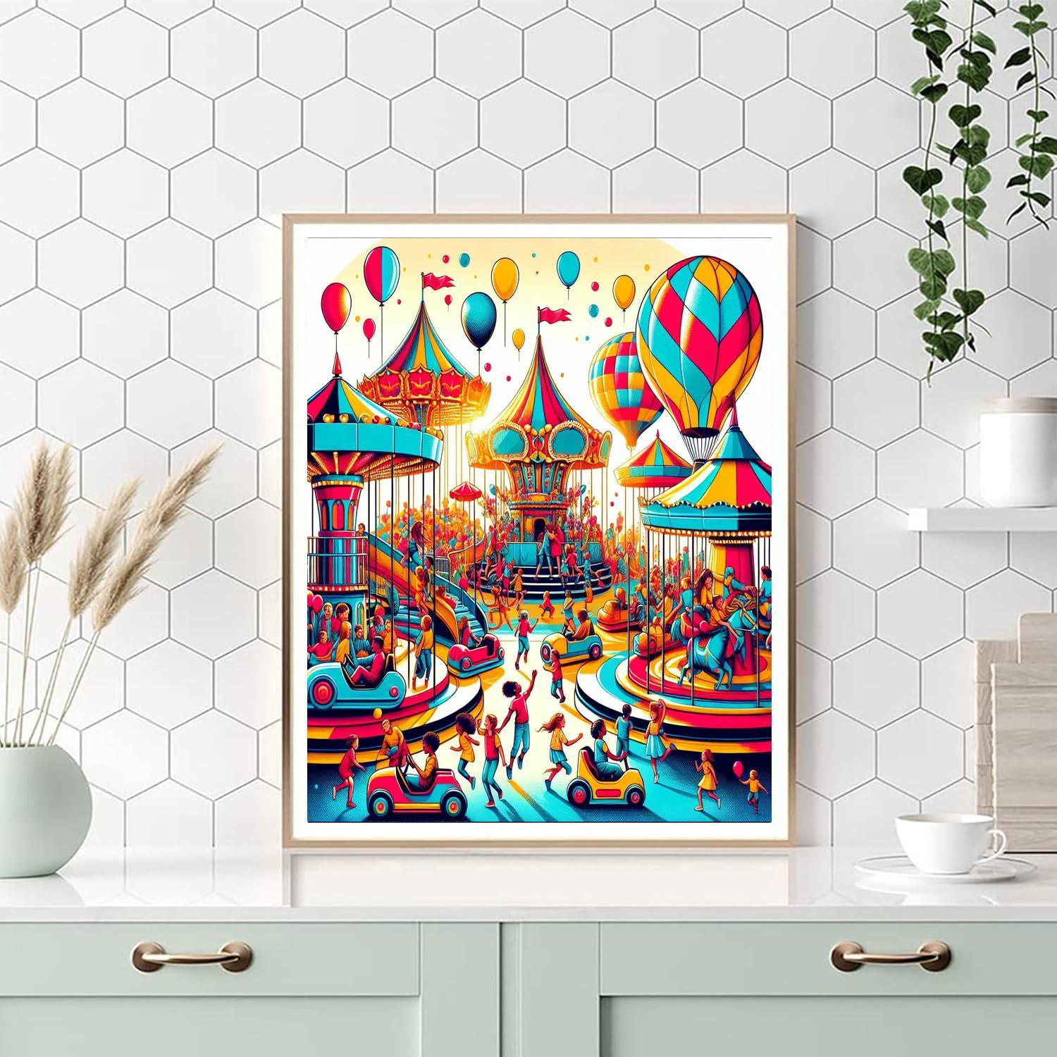 Cheerful Carnival Fun Paint By Numbers Kits