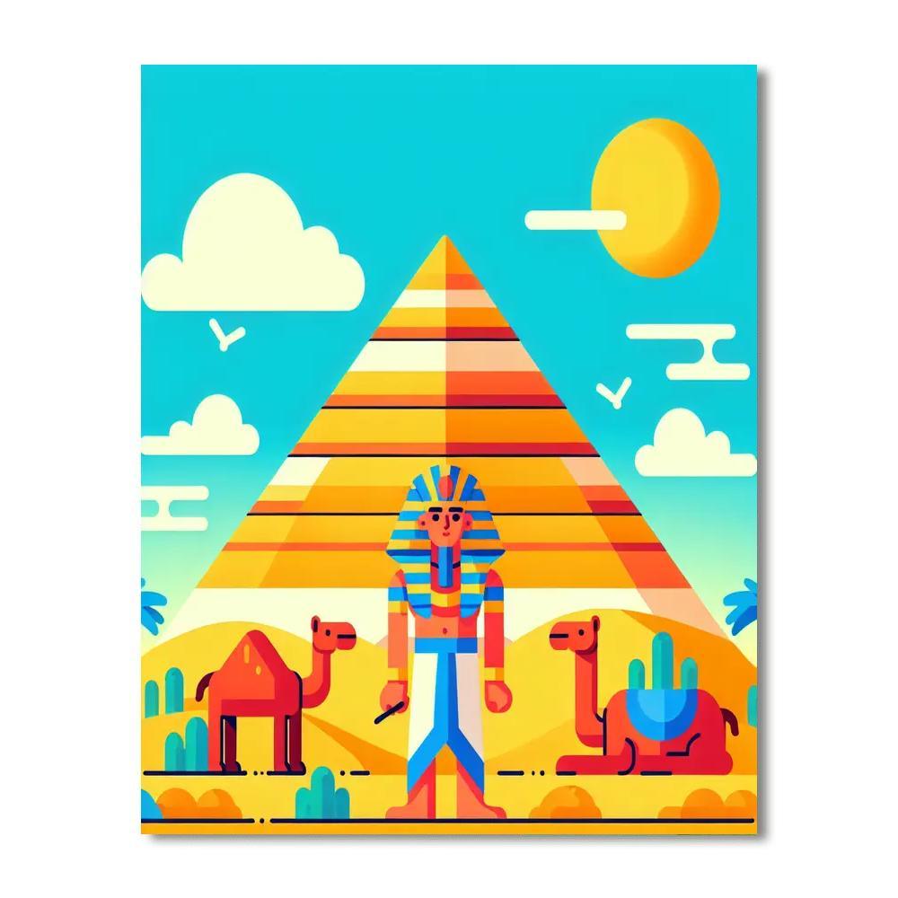 Mysterious Egyptian Journey Paint By Number