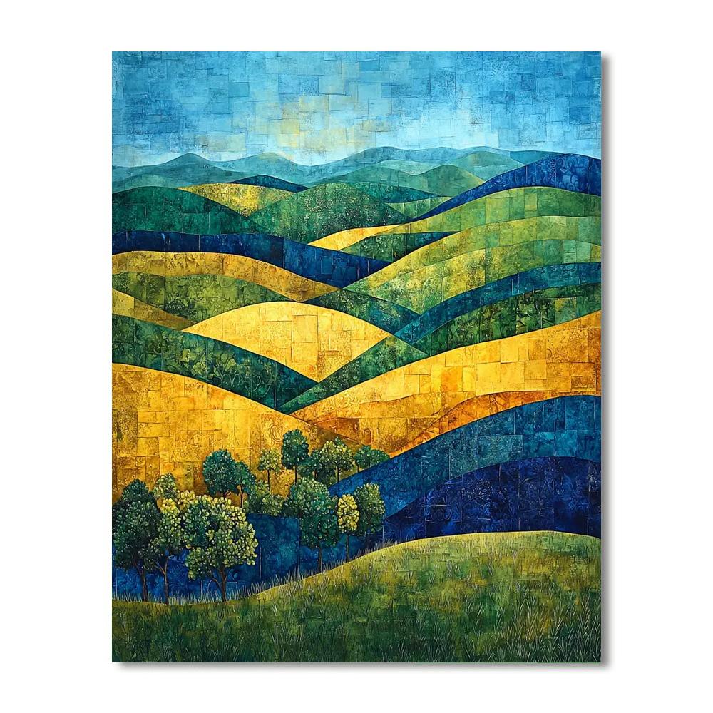 Michelangelo Inspired Vibrant Landscapes  DIY Paint By Numbers