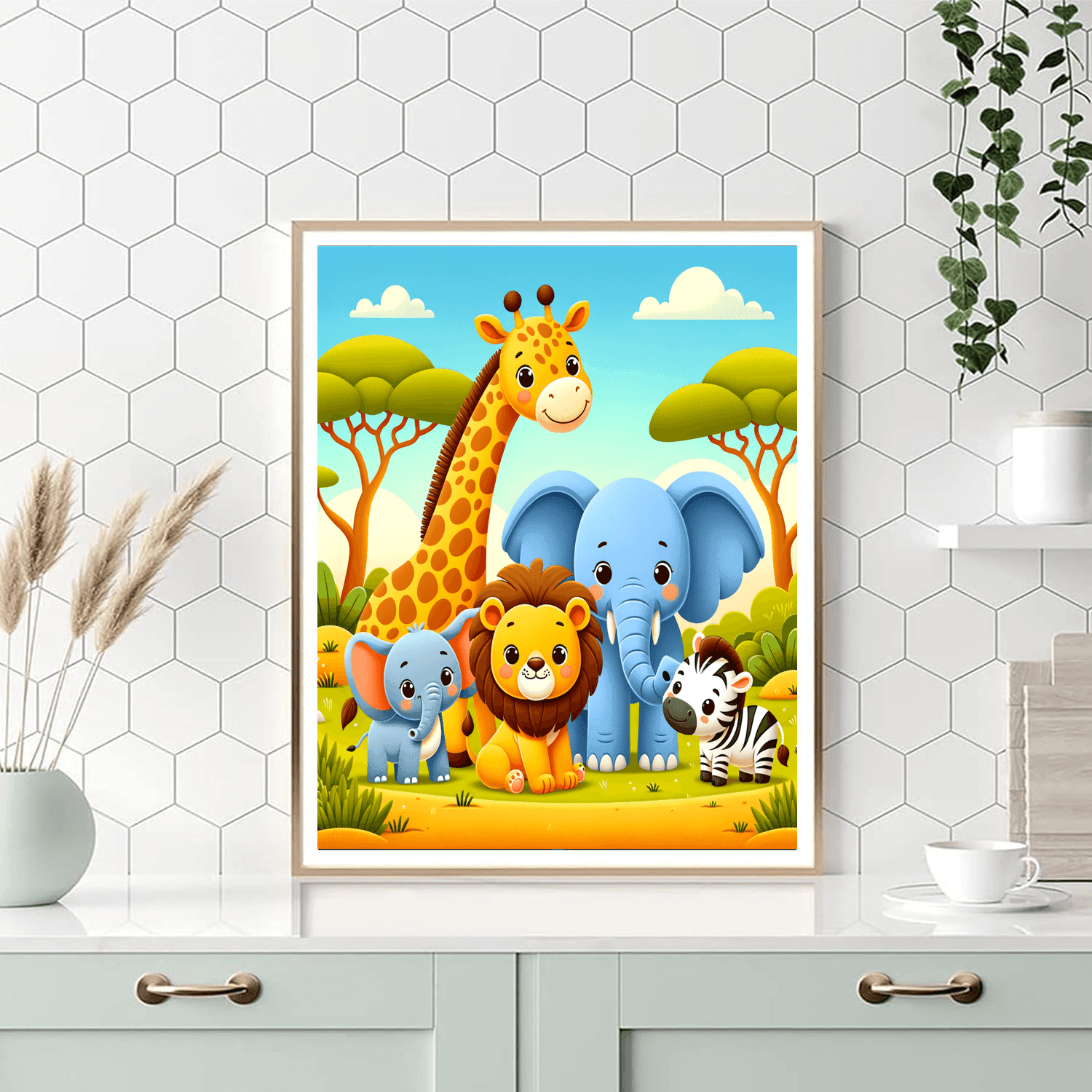 Charming Safari Friends Paint By Numbers Kits