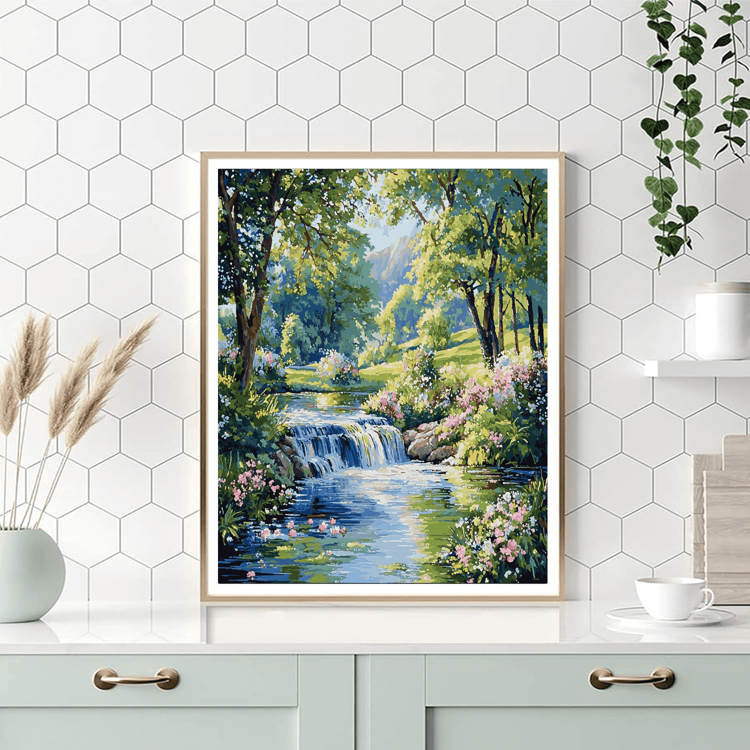 John Constable Inspired Gentle Streams  DIY Paint By Numbers