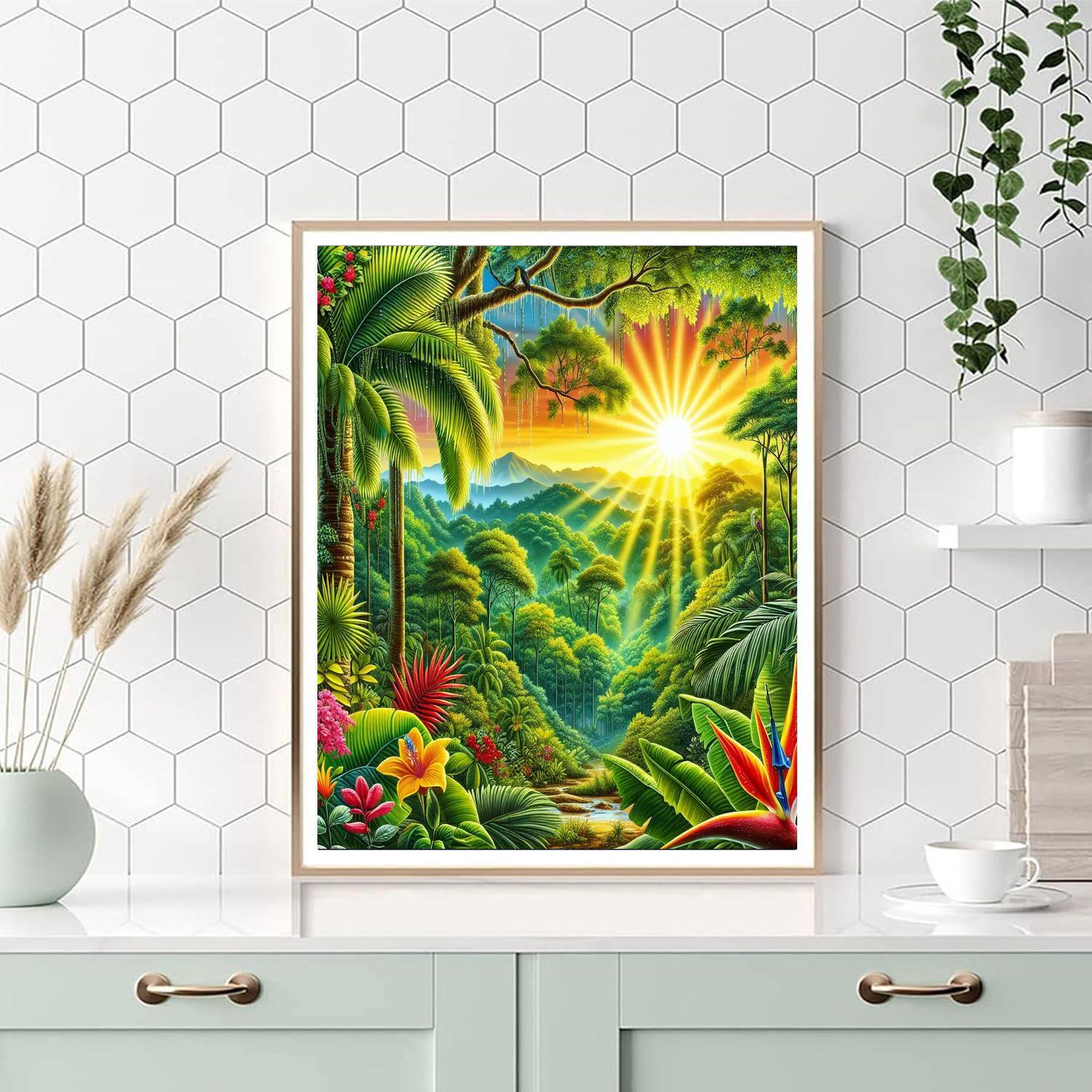 Tropical Paradise View Paint By Numbers Kits