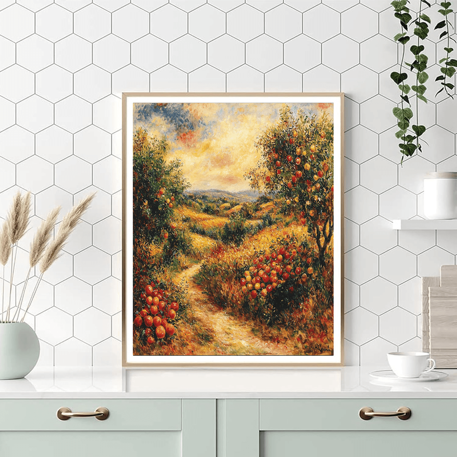 Pierre-Auguste Renoir Inspired Joyful Harvest  DIY Paint By Numbers