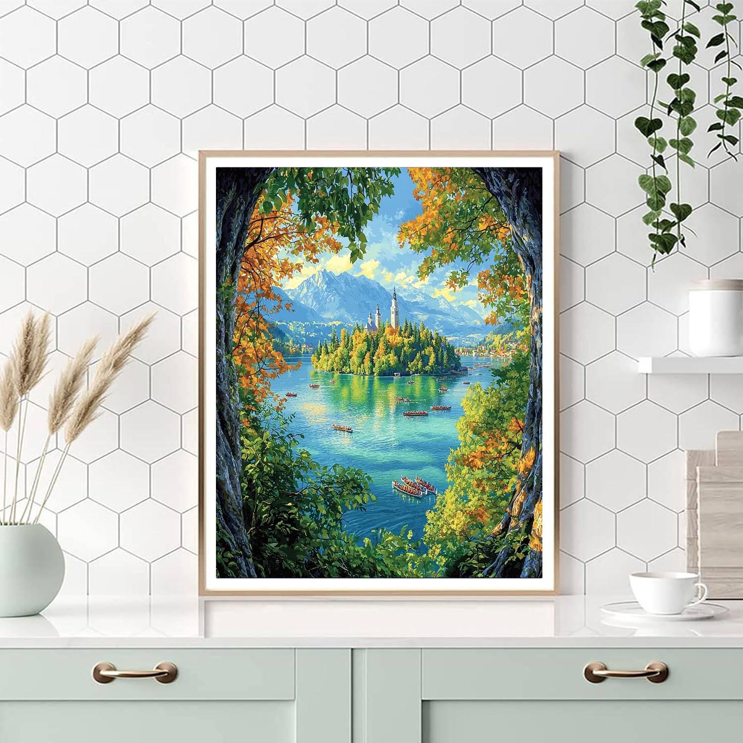 Bled Island - Lake Bled Number Painting