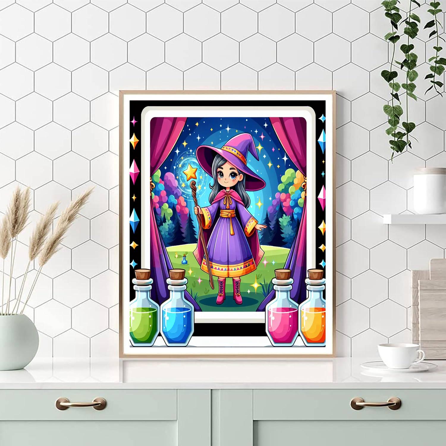 Magical Wizard's World Painting By Numbers Kit