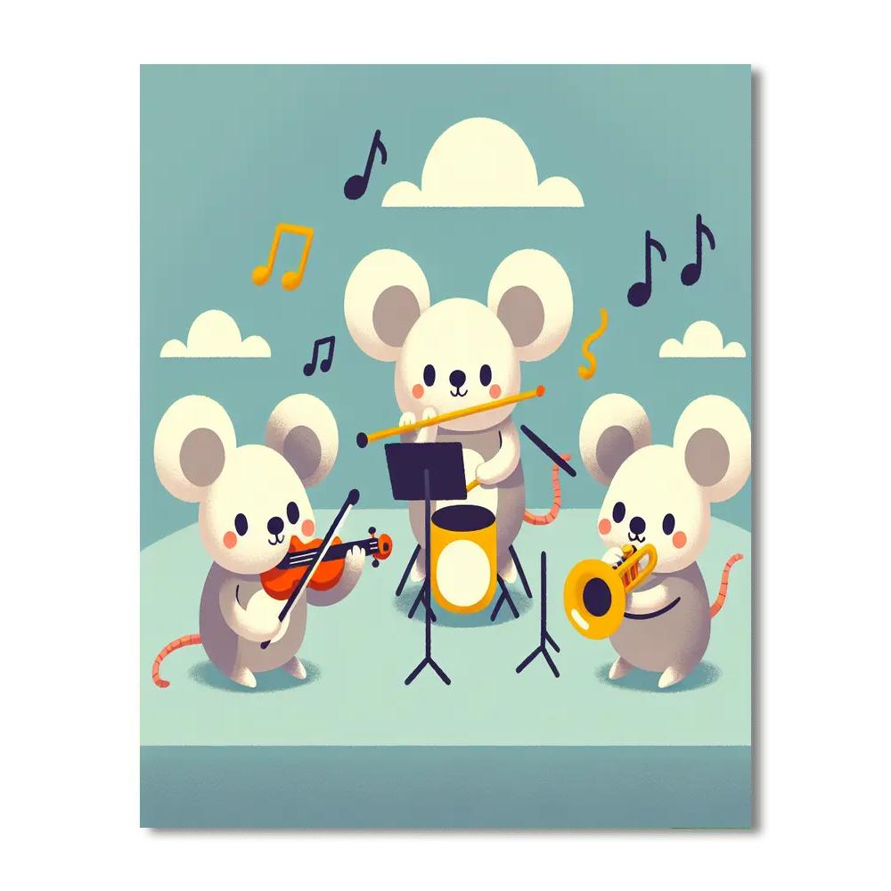 Musical Mice Painting By Numbers Kit