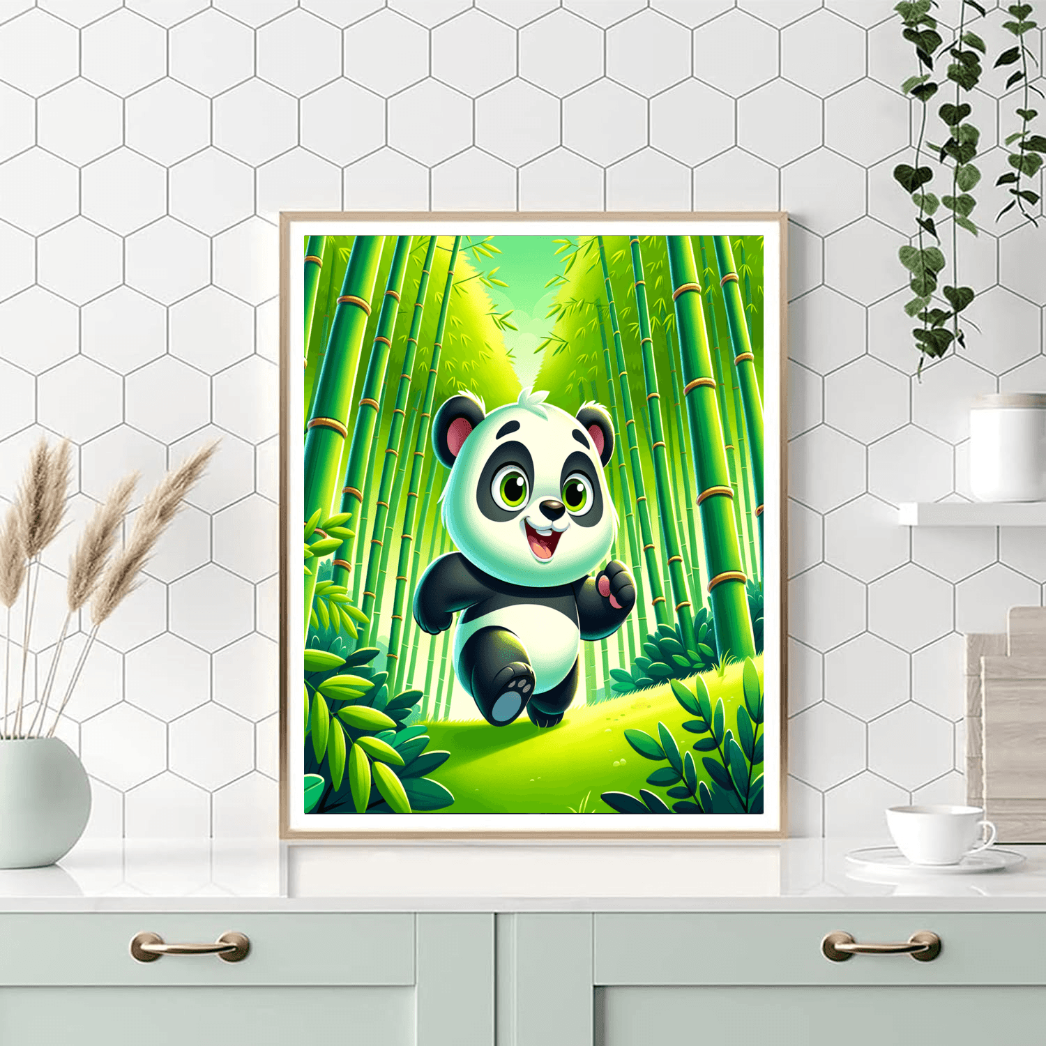 Playful Panda Adventure DIY Paint By Numbers