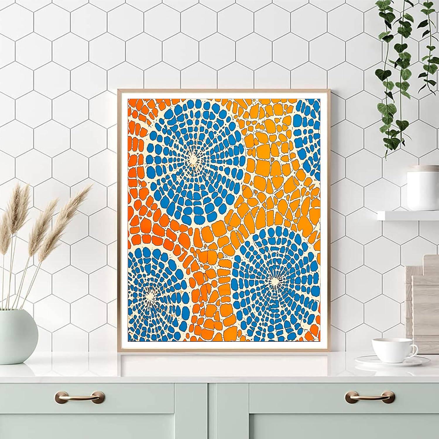 Yayoi Kusama Inspired Infinity Webs  Paint By Number