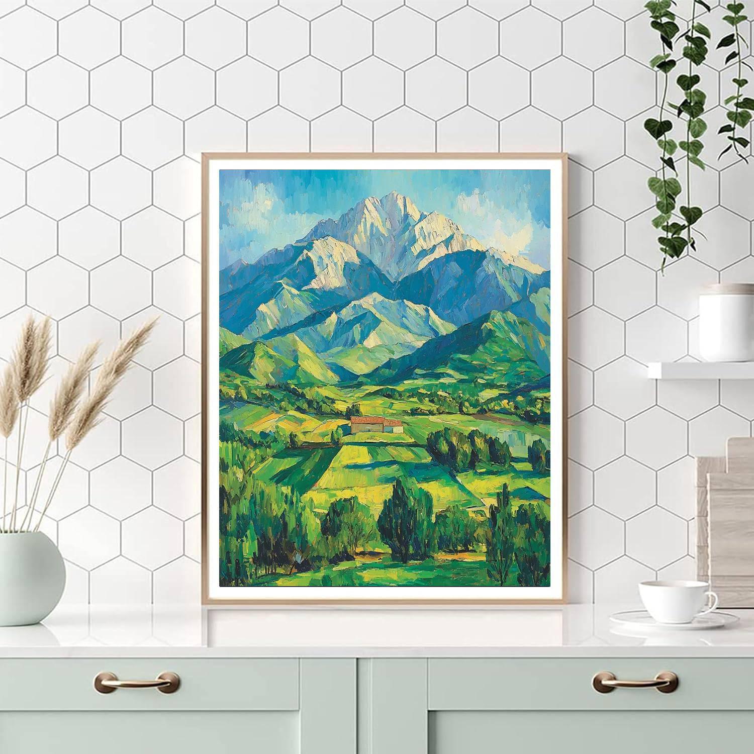 Paul Cézanne Inspired Mountain's Whisper  Paint By Number