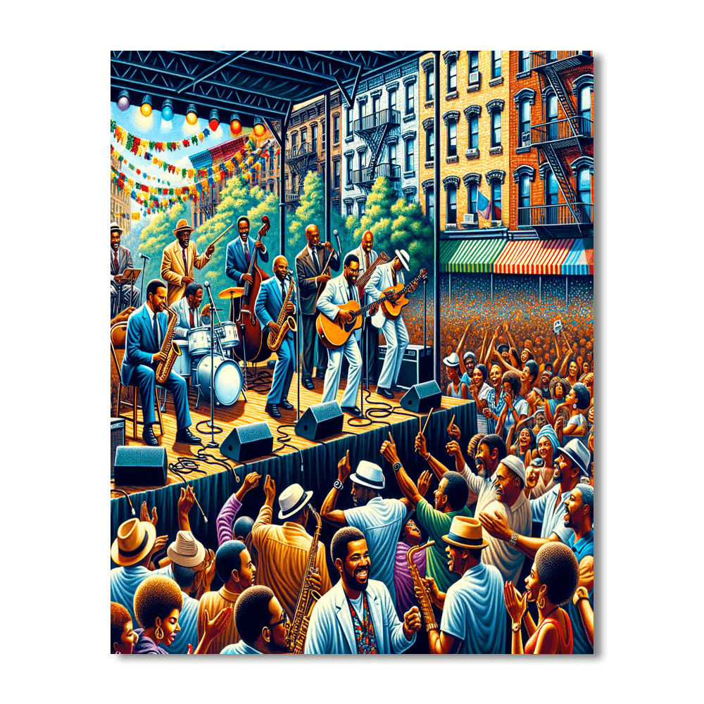 Harlem Jazz Festival Numbered Painting Kits