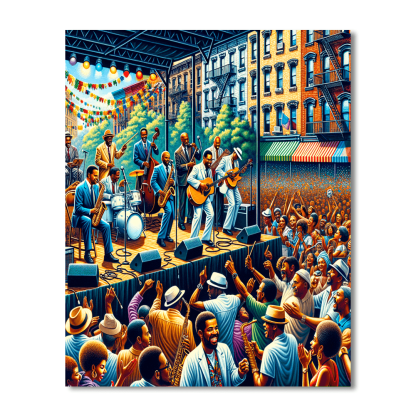 Harlem Jazz Festival Numbered Painting Kits