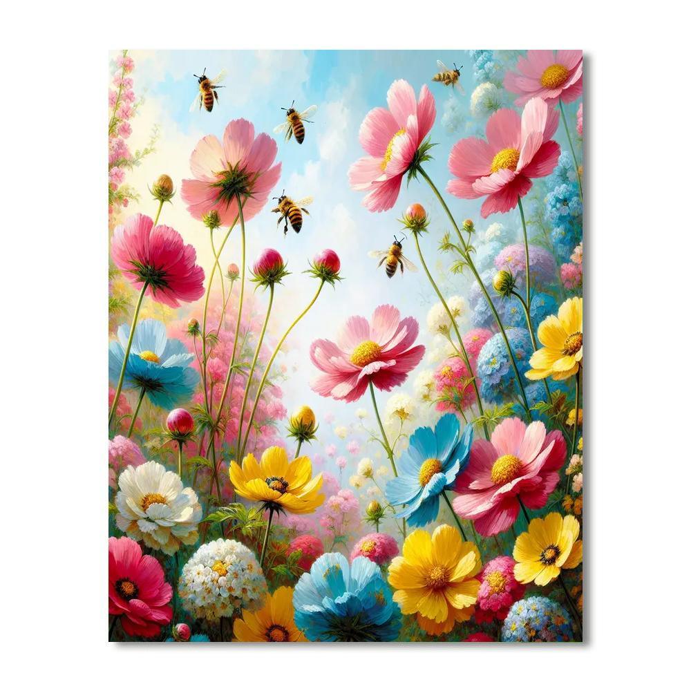 Happiness In Bloom Painting By Numbers Kit