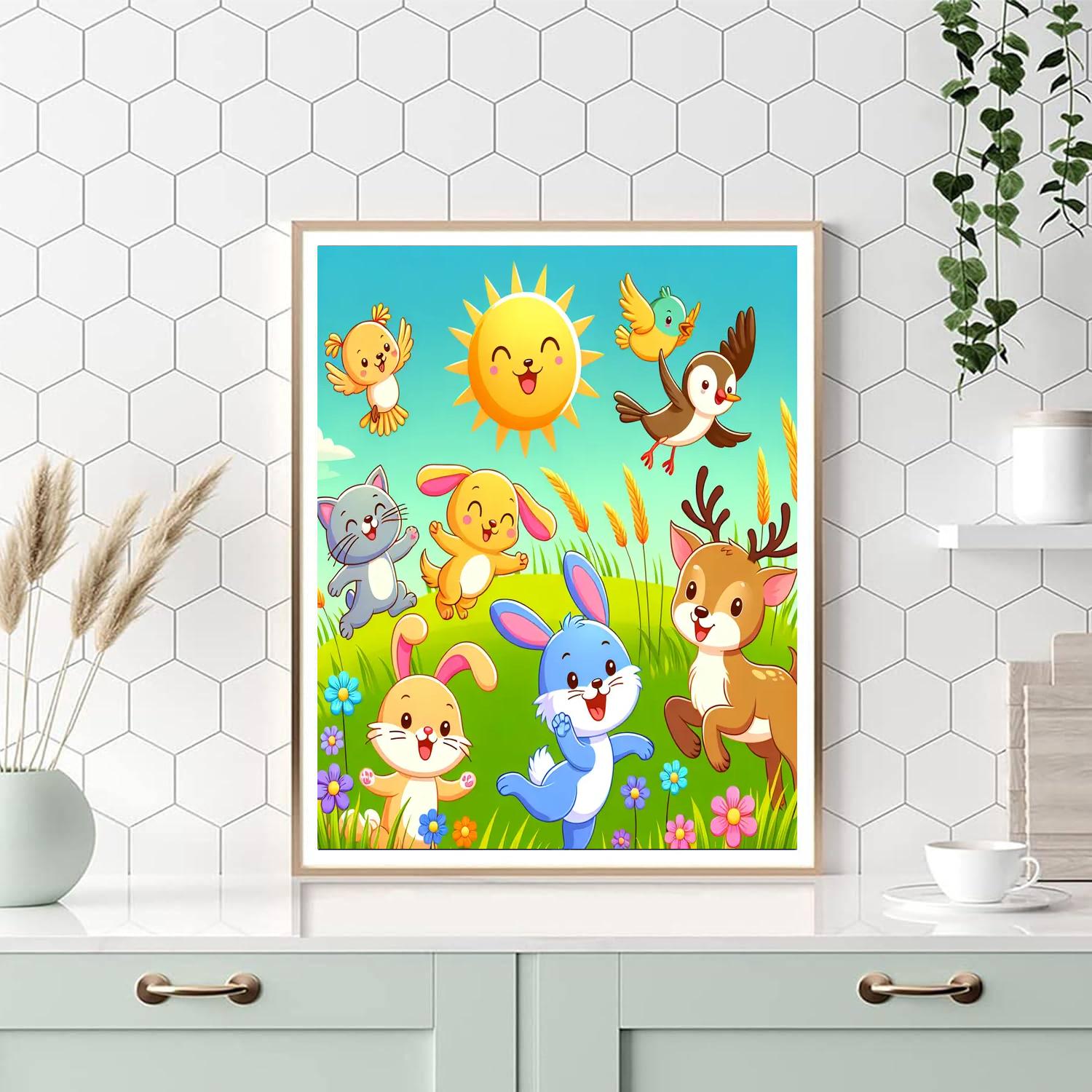 Sunny Meadow Gathering Paint By Color