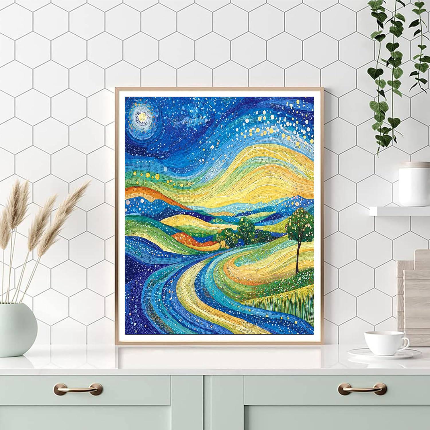 Georges Seurat Inspired Dreamscape Colors  Paint By Numbers Art