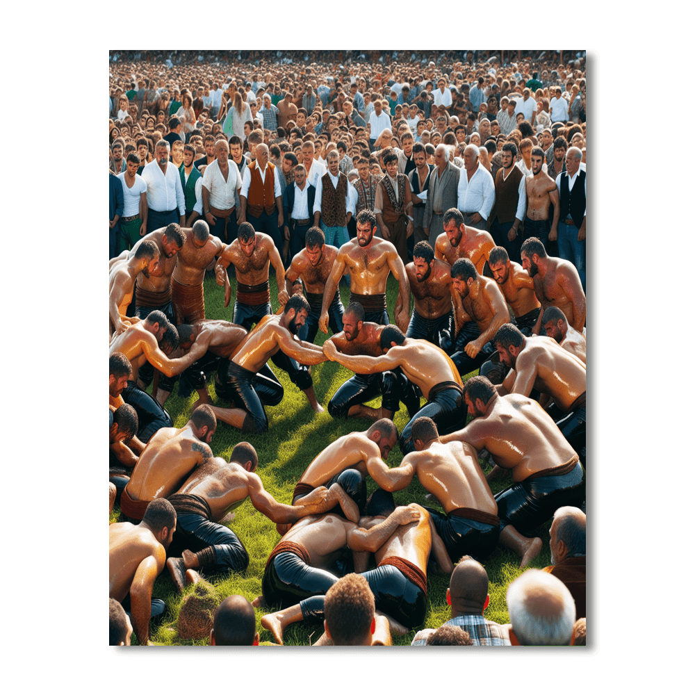 Kirkpinar Oil Wrestling Festival - Edirne, Turkey Paint By Number