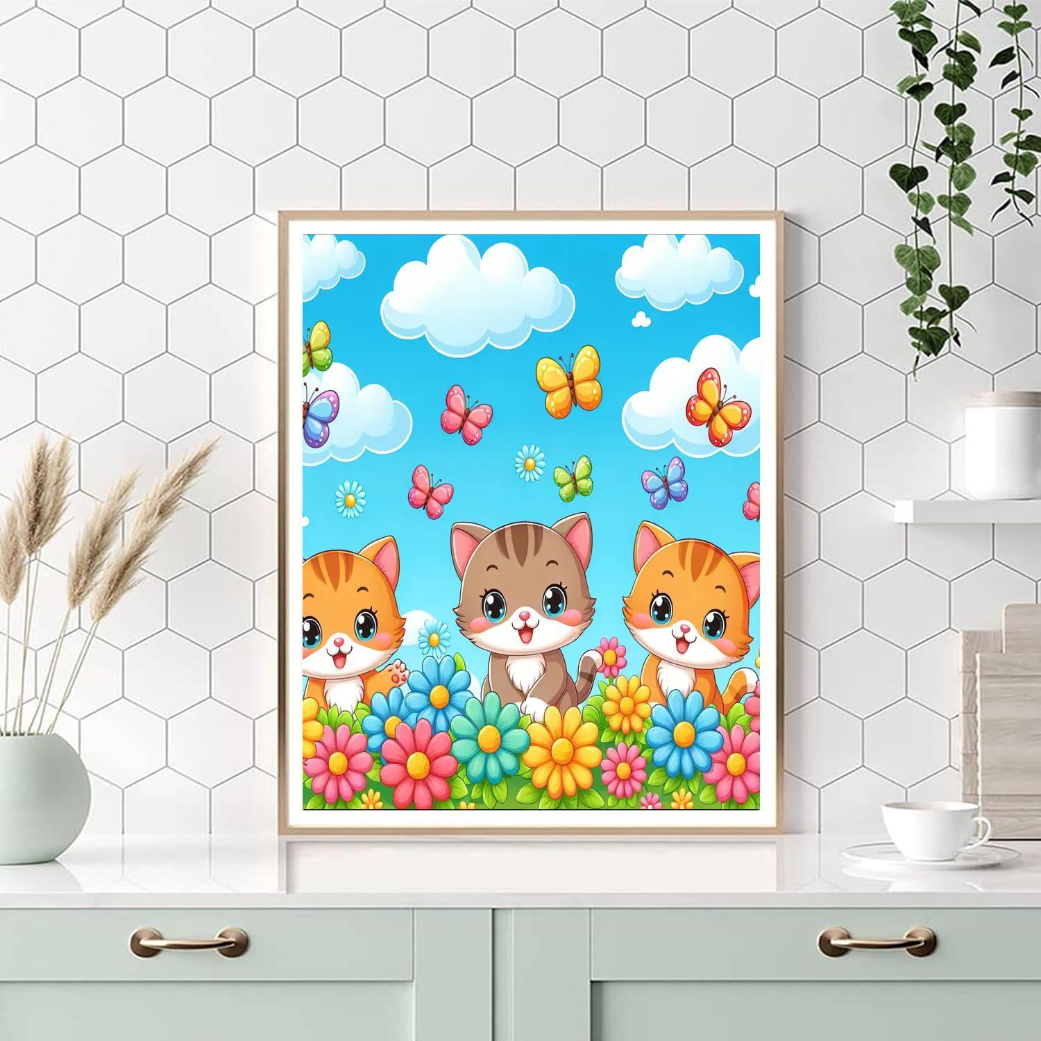 Cuddly Cat Companions Paint By Numbers Art