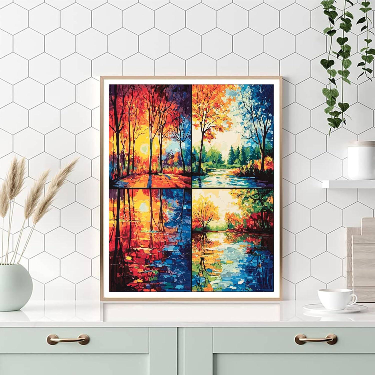 Seasons Of A Mother's Love Painting Number Kit