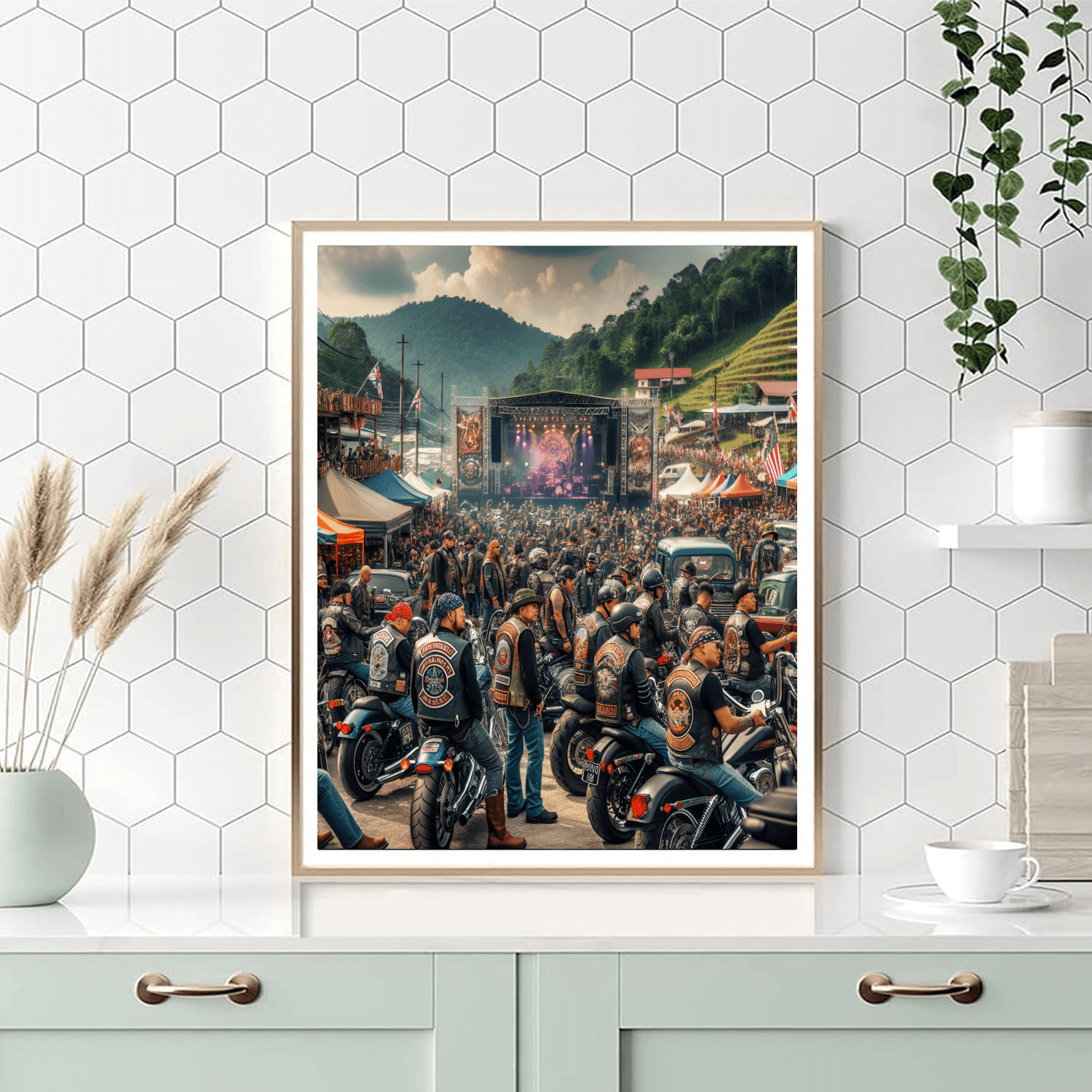 Harley Davidson Festival Painting By Numbers Kit