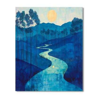 Nandalal Bose Inspired Dance Of The River Spirits  DIY Paint By Numbers