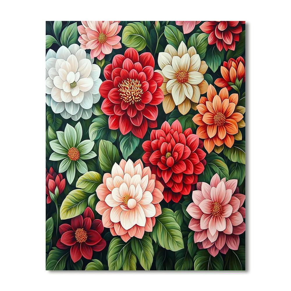 Frida Kahlo Inspired Blooming Emotions  Painting Number Kit