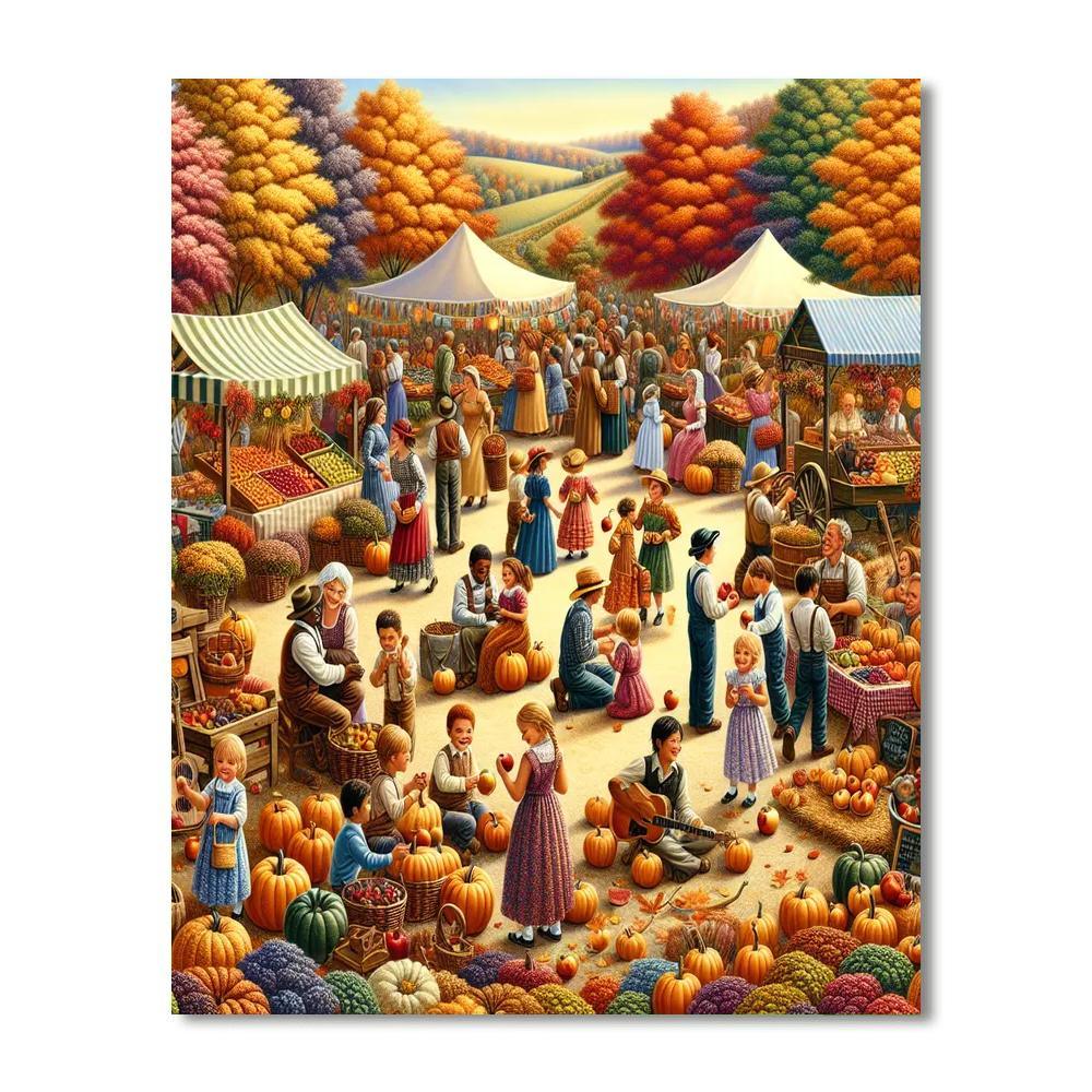 Harvest Festival - Canada Numbered Painting Kits