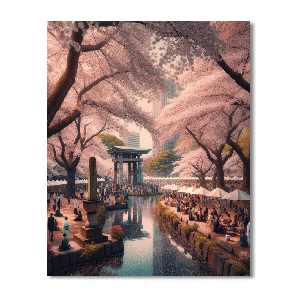 Cherry Blossom Festival - Washington, D.c. Paint By Color