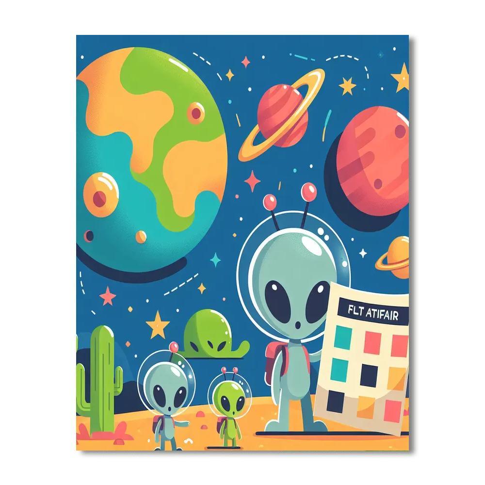 Splendid Space Safari Numbered Painting Kits