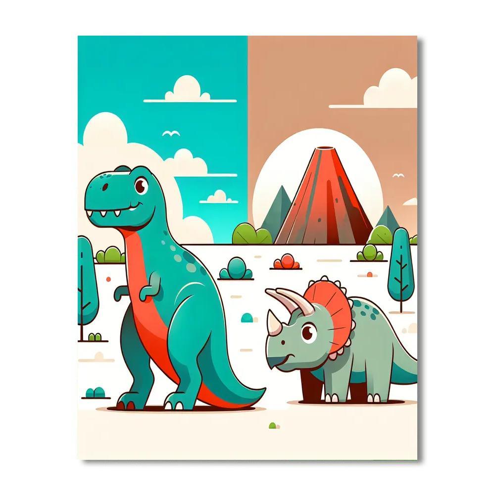 Dino Valley Expedition Paint By Numbers Kits