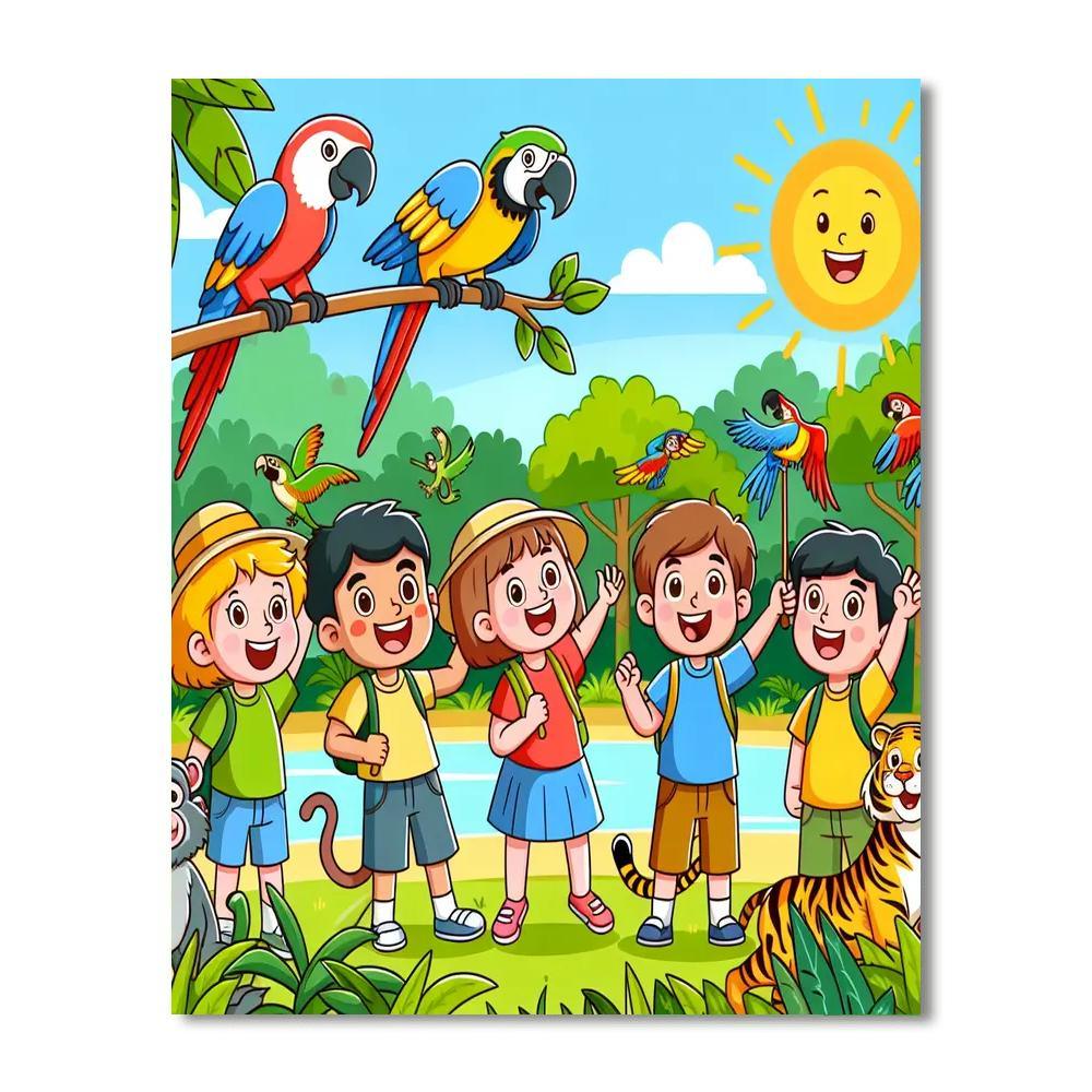 Joyful Jungle Retreat Paint By Color