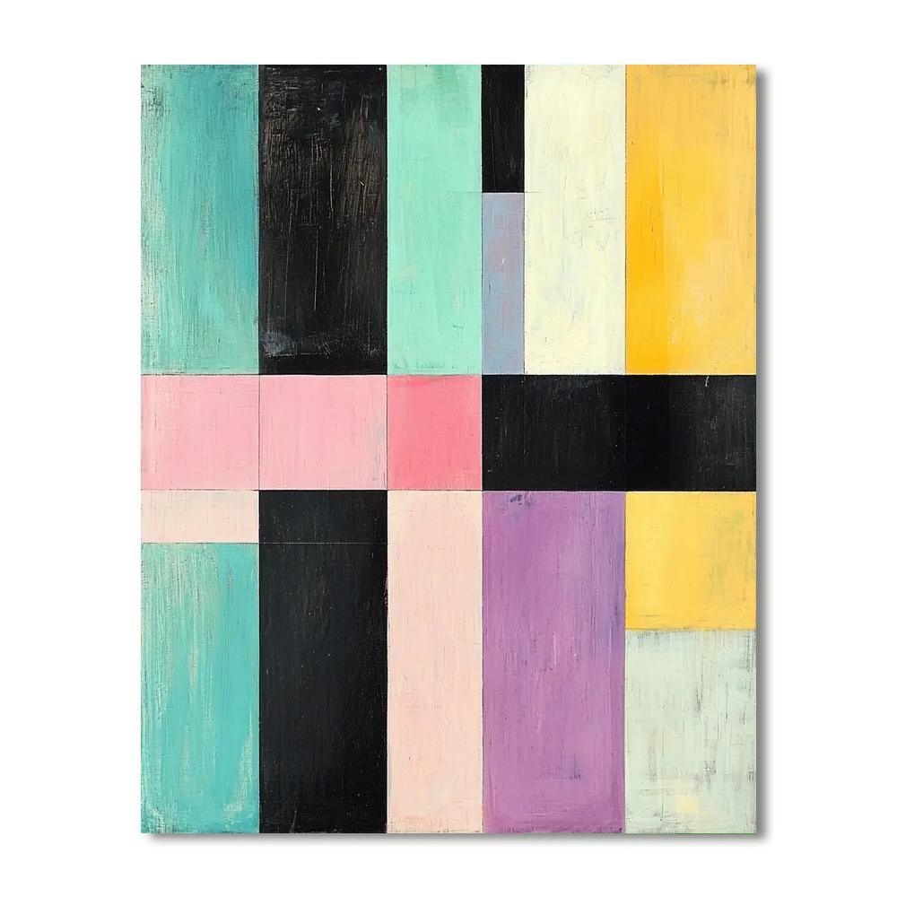 Kazimir Malevich Inspired Dimensions Of Reflection  Number Painting