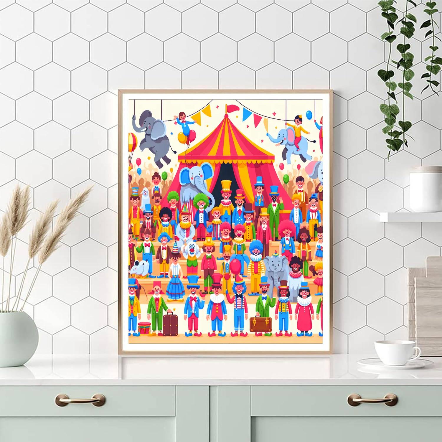 Circus Wonder Paint By Numbers Art