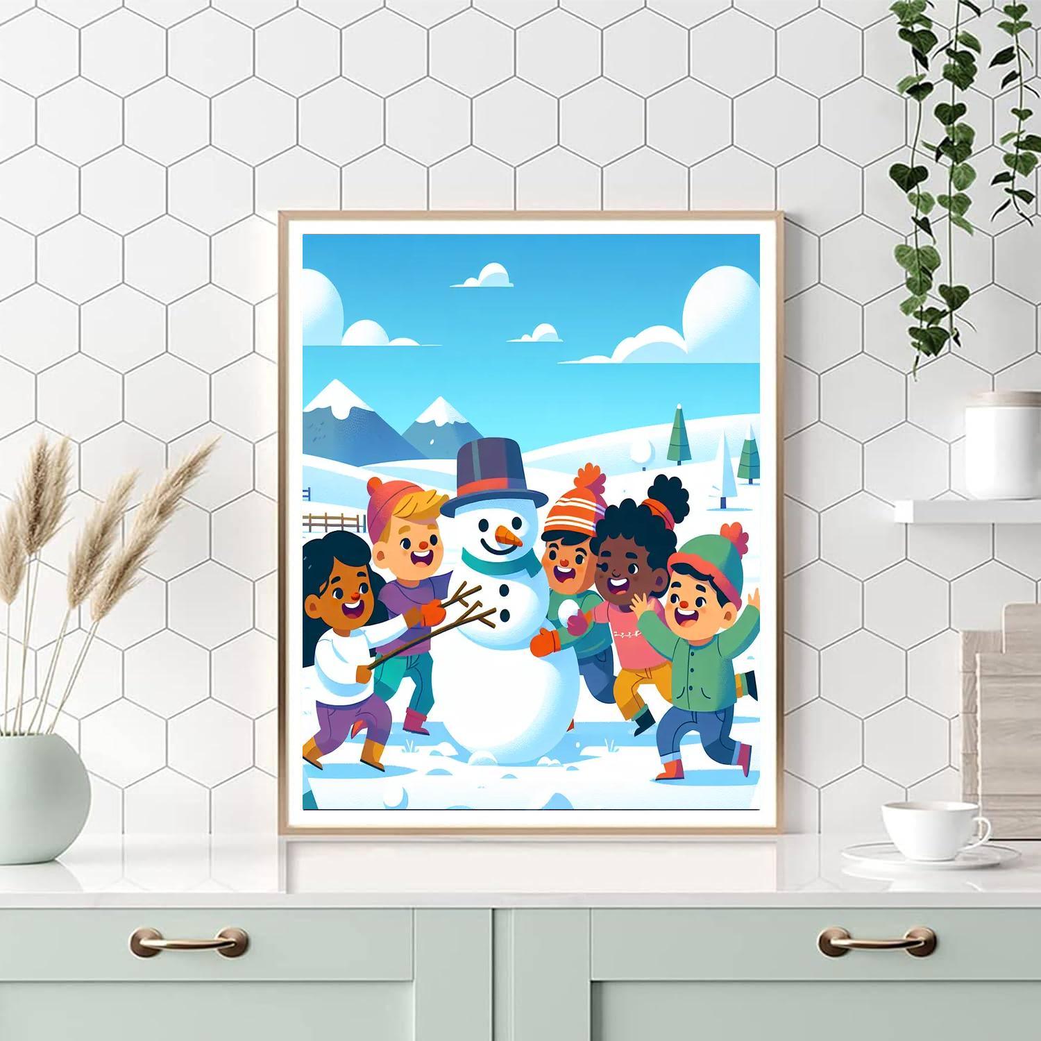 Snowy Day Fun Numbered Painting Kits