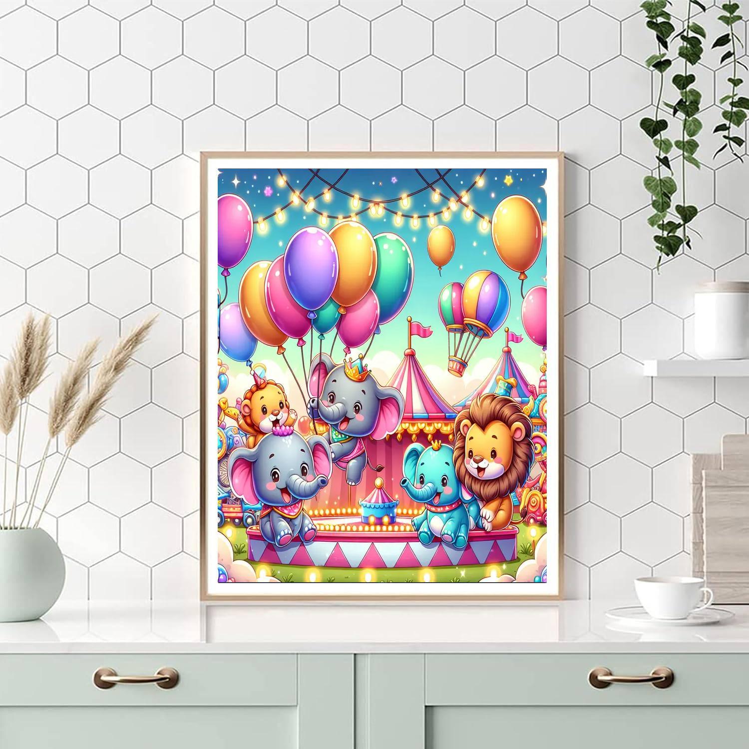 Animal Carnival Extravaganza Paint By Numbers