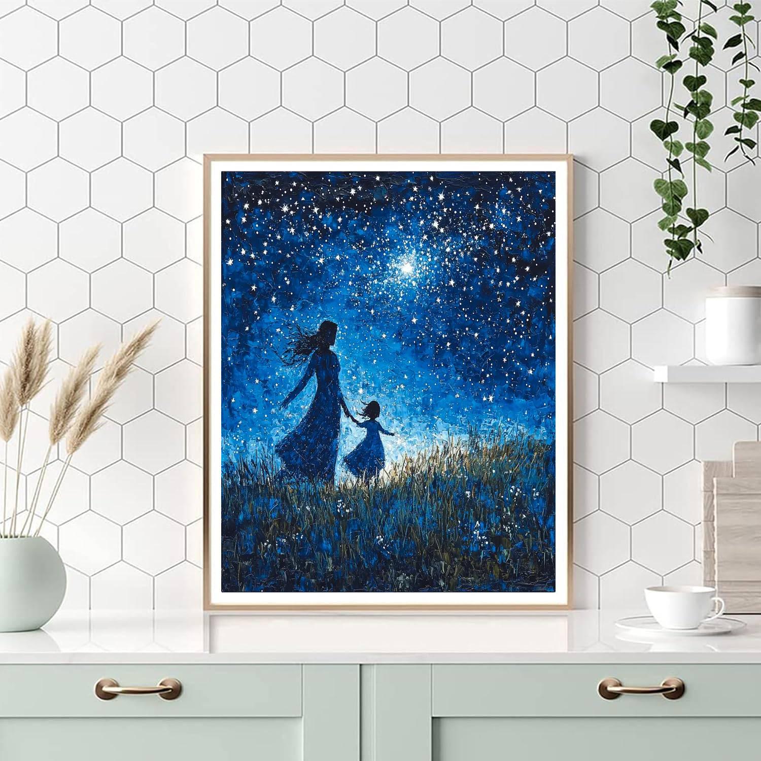 Stars Above Number Painting