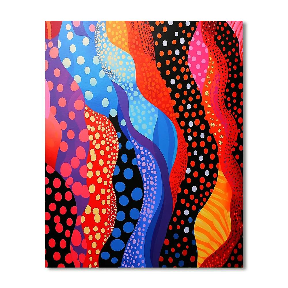 Yayoi Kusama Inspired Kaleidoscope Of Emotions  DIY Paint By Numbers