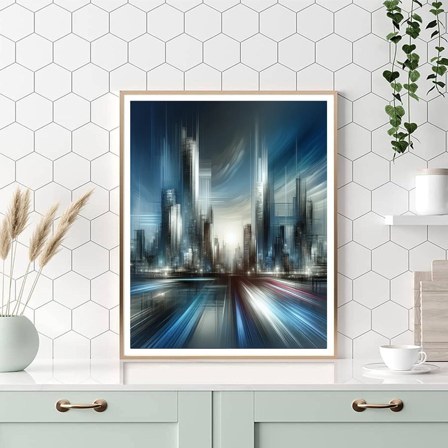 Industrial Urban Vista Paint By Number