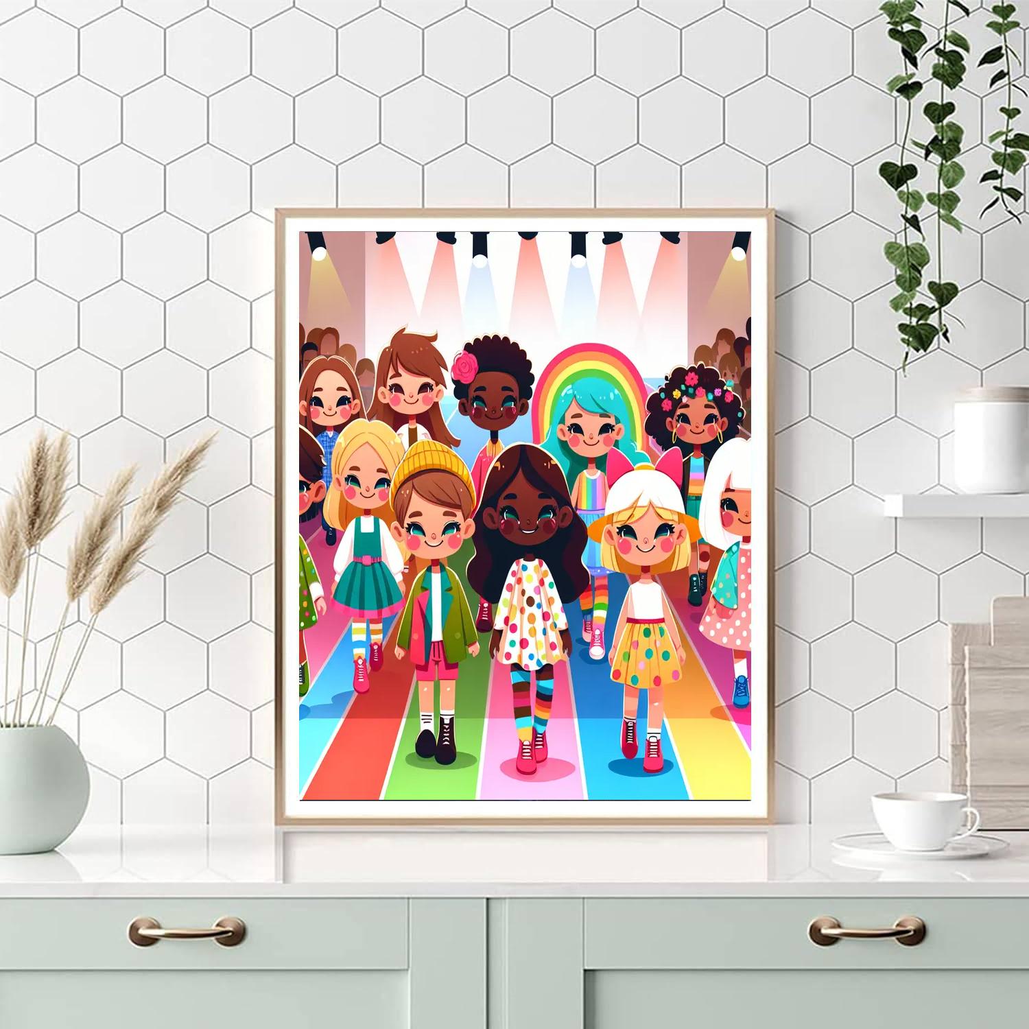 Funky Fashion Numbered Painting Kits
