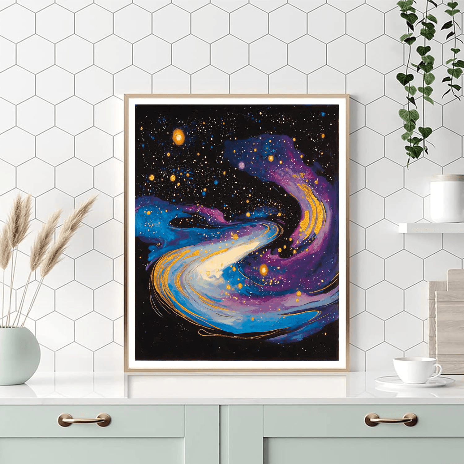 Wassily Kandinsky Inspired Ethereal Galaxies  DIY Paint By Numbers