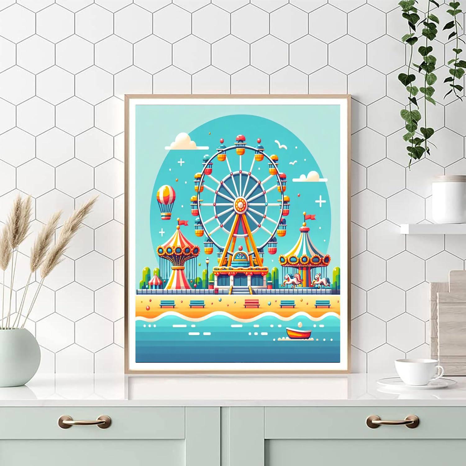 Seaside Carnival Painting By Numbers Kit
