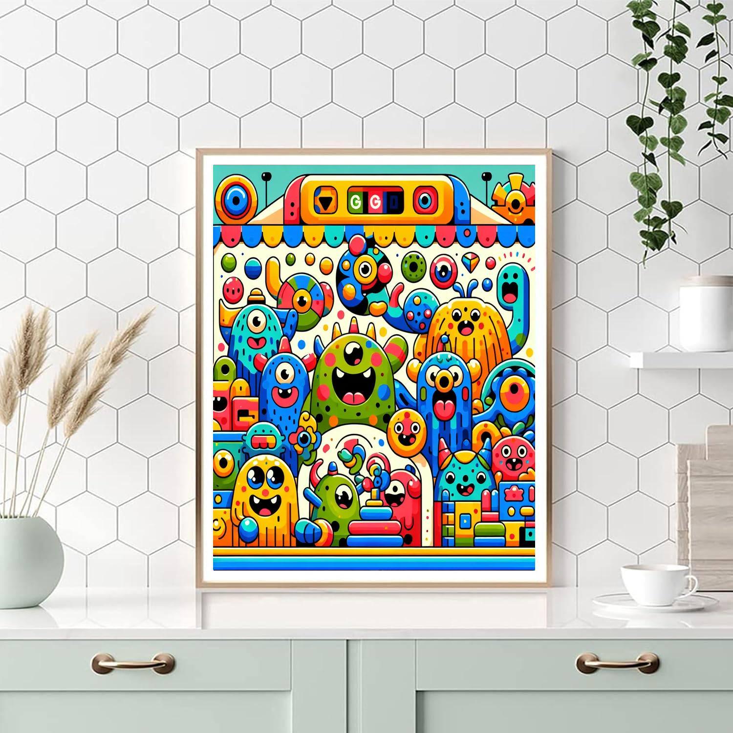 Friendly Monsters' Club Paint By Numbers Kits