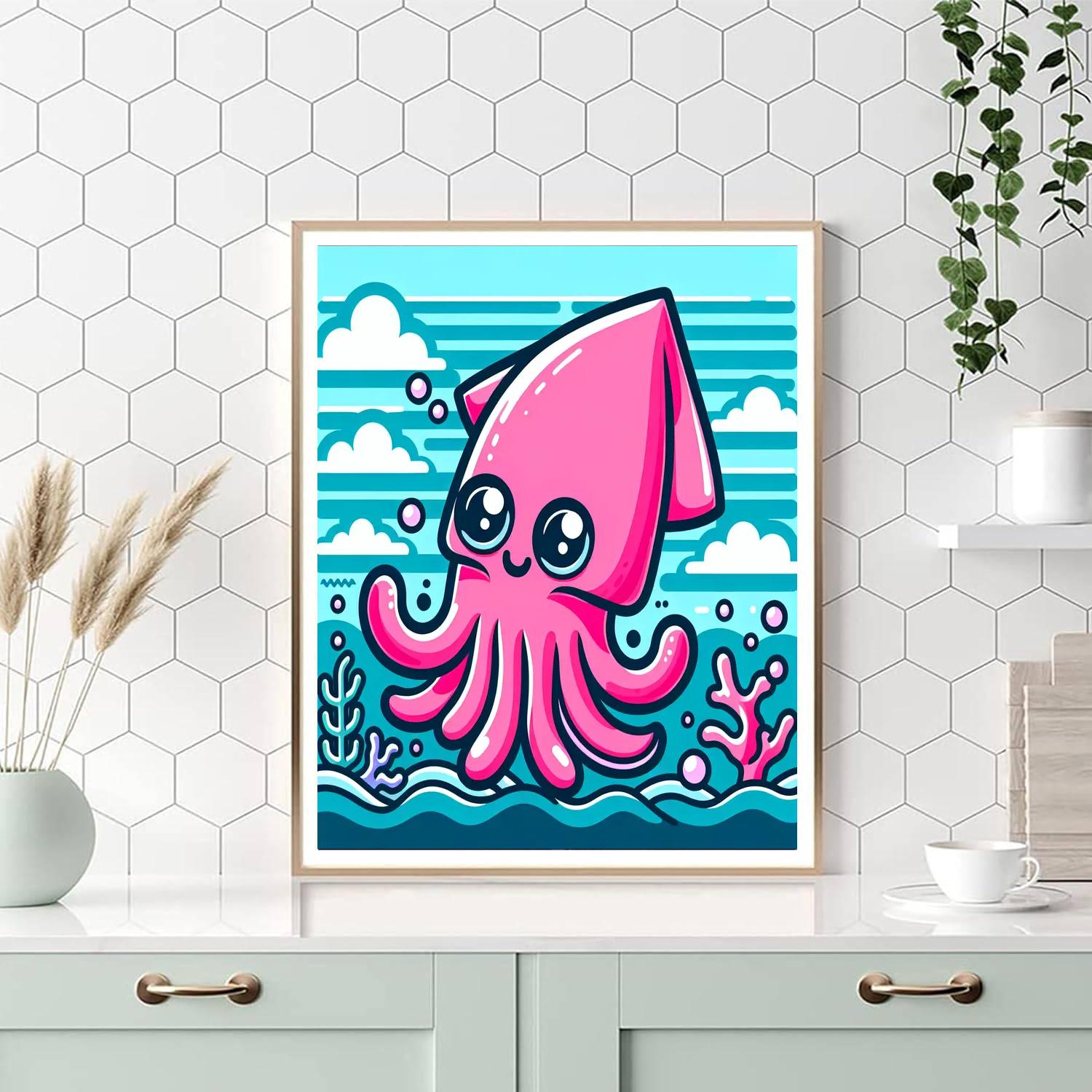 Silly Squid Paint By Numbers Art