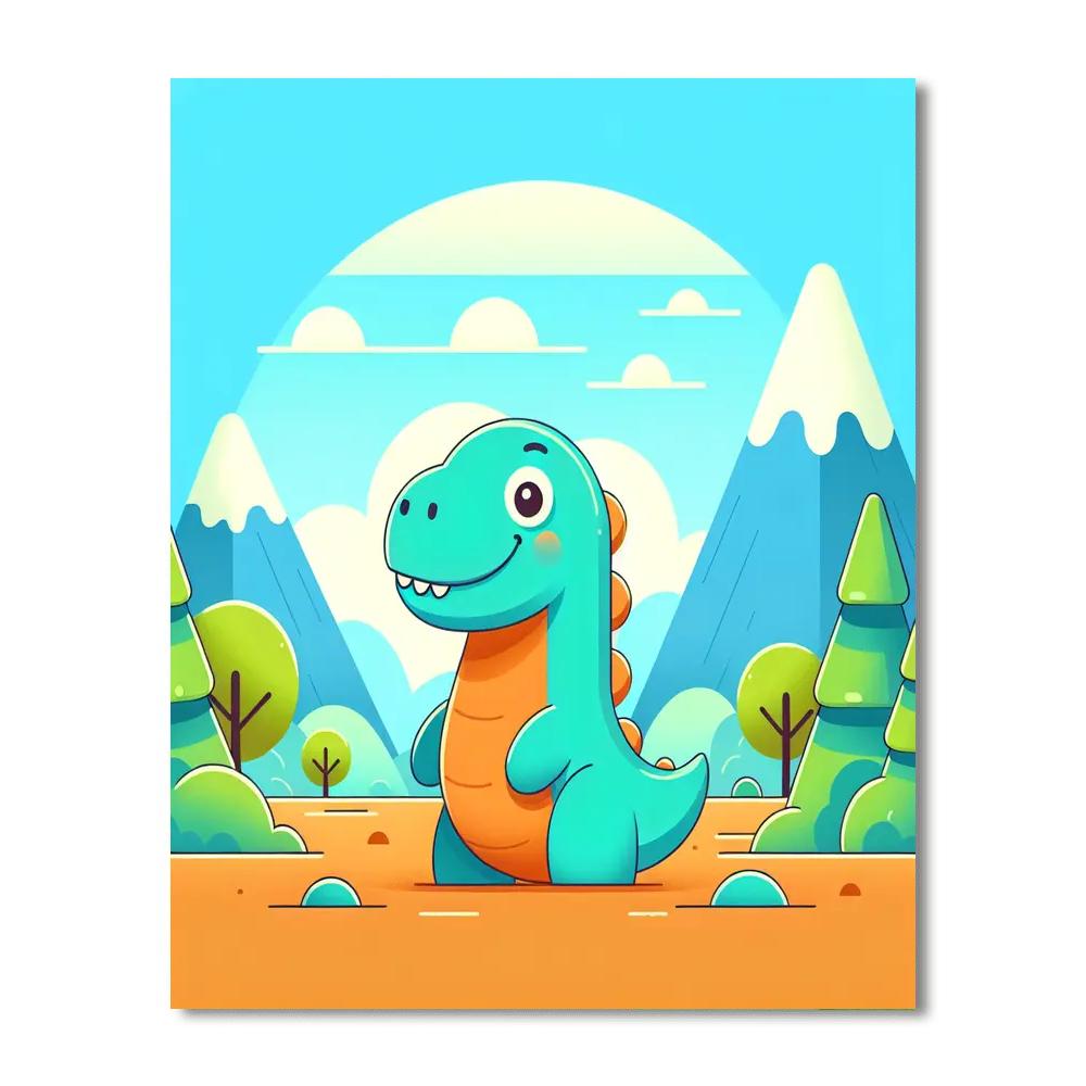 Fun Dino Expedition Painting Number Kit
