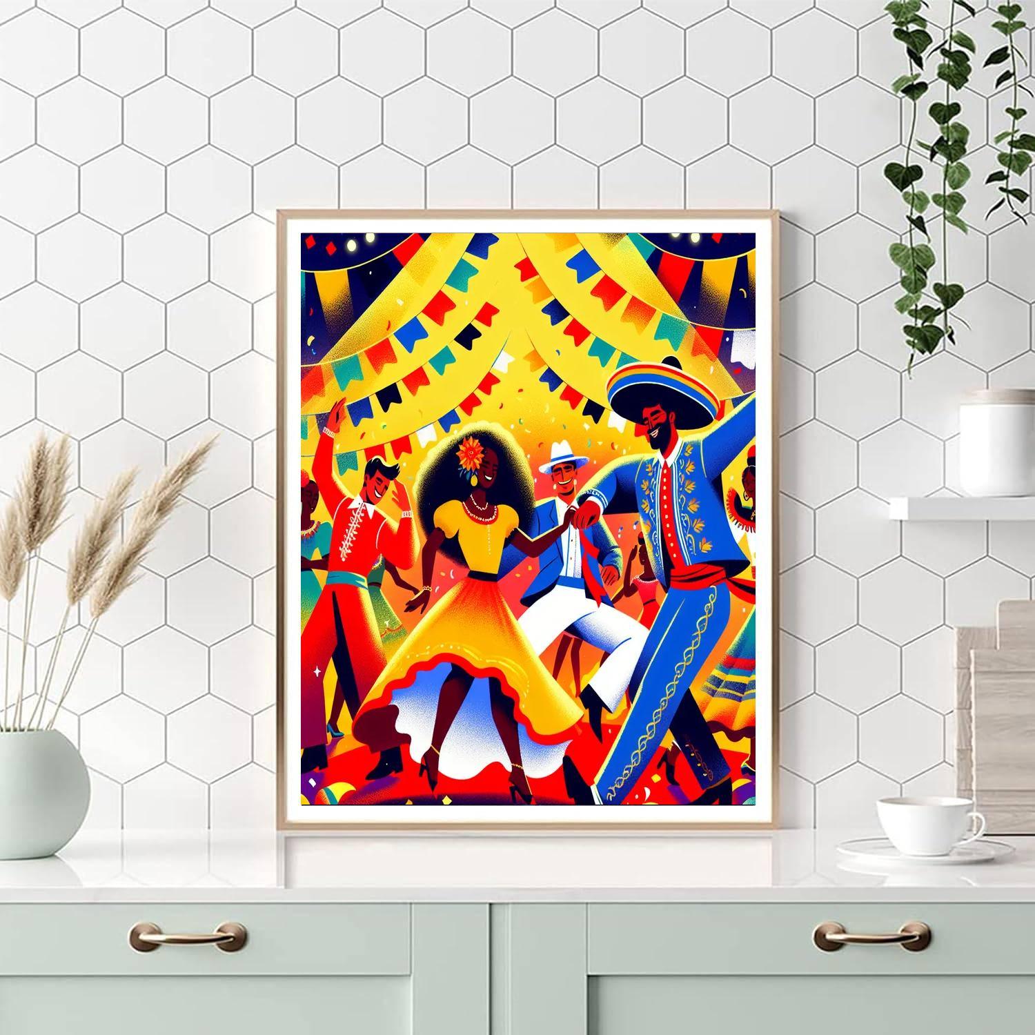 Cultural Festival Of Colors Numbered Painting Kits