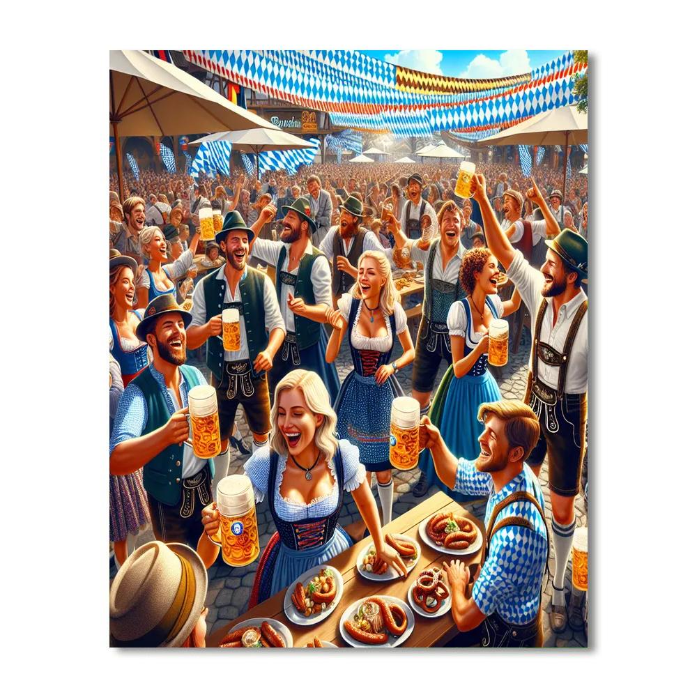 Alpine Village Oktoberfest - United States Paint By Numbers Art