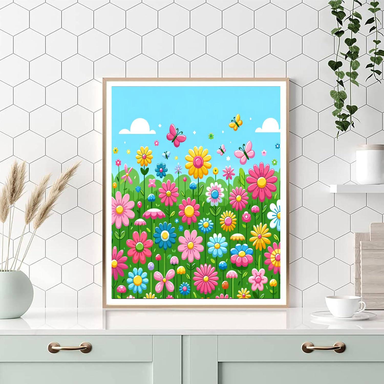 Enchanting Flower Garden Paint By Number