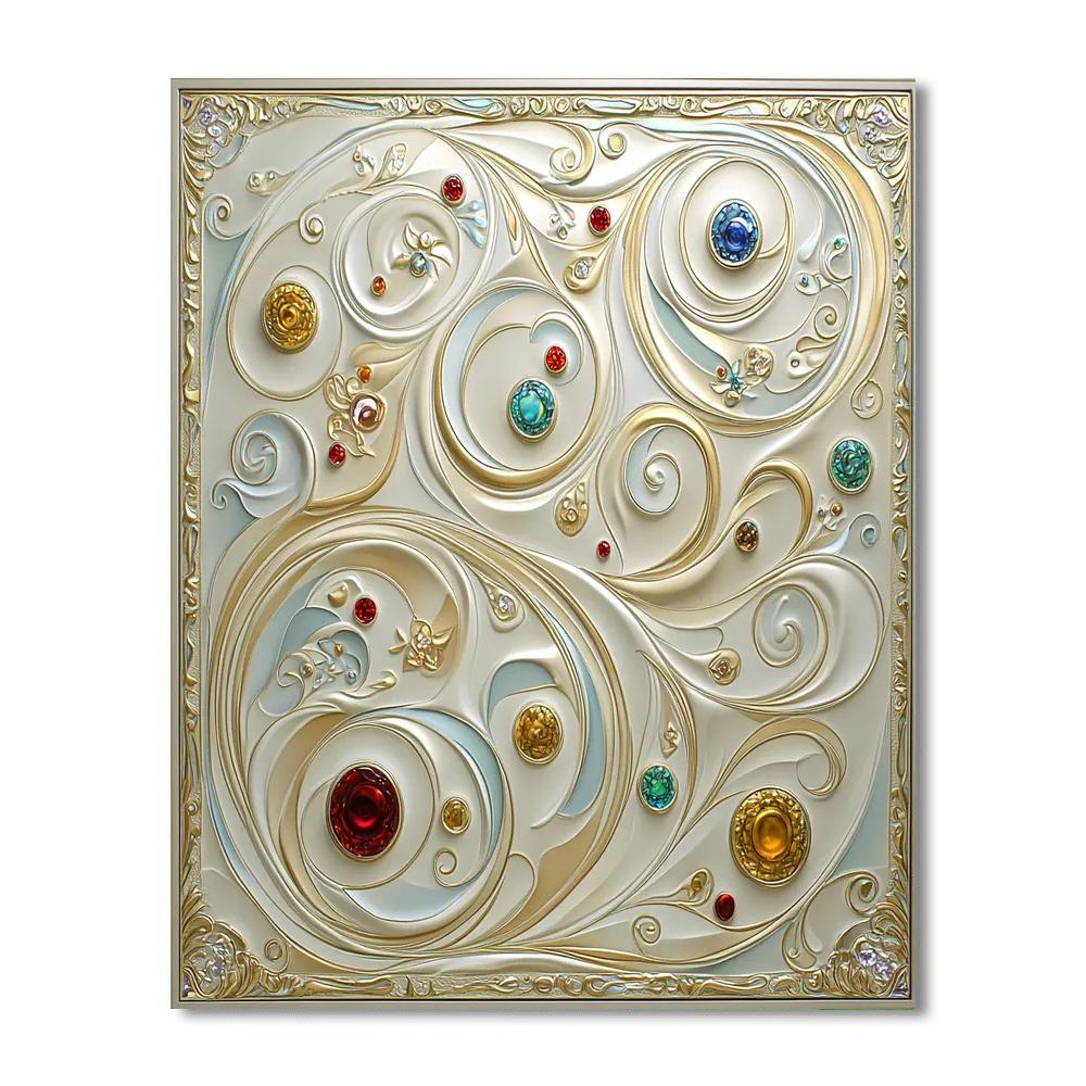 Alphonse Mucha Inspired Symphony Of Elemental Spirits  Paint By Numbers Kits