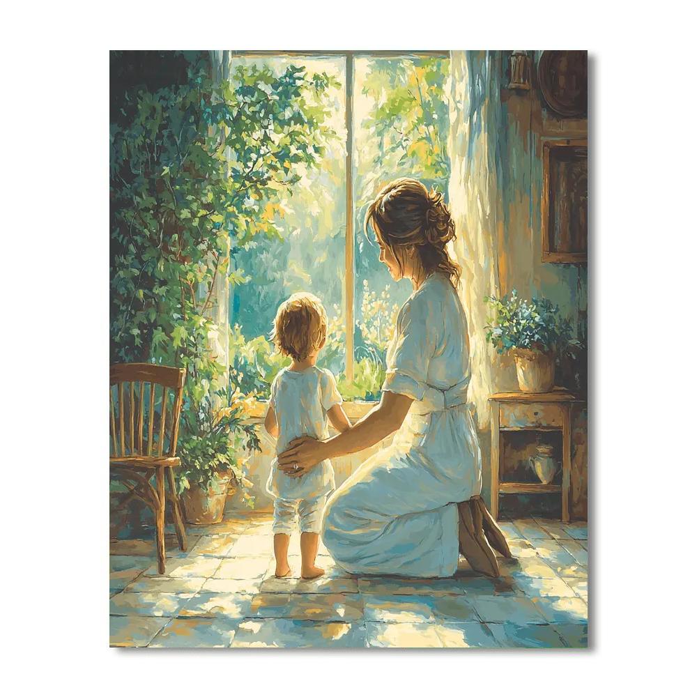A Mother’s Care Number Painting