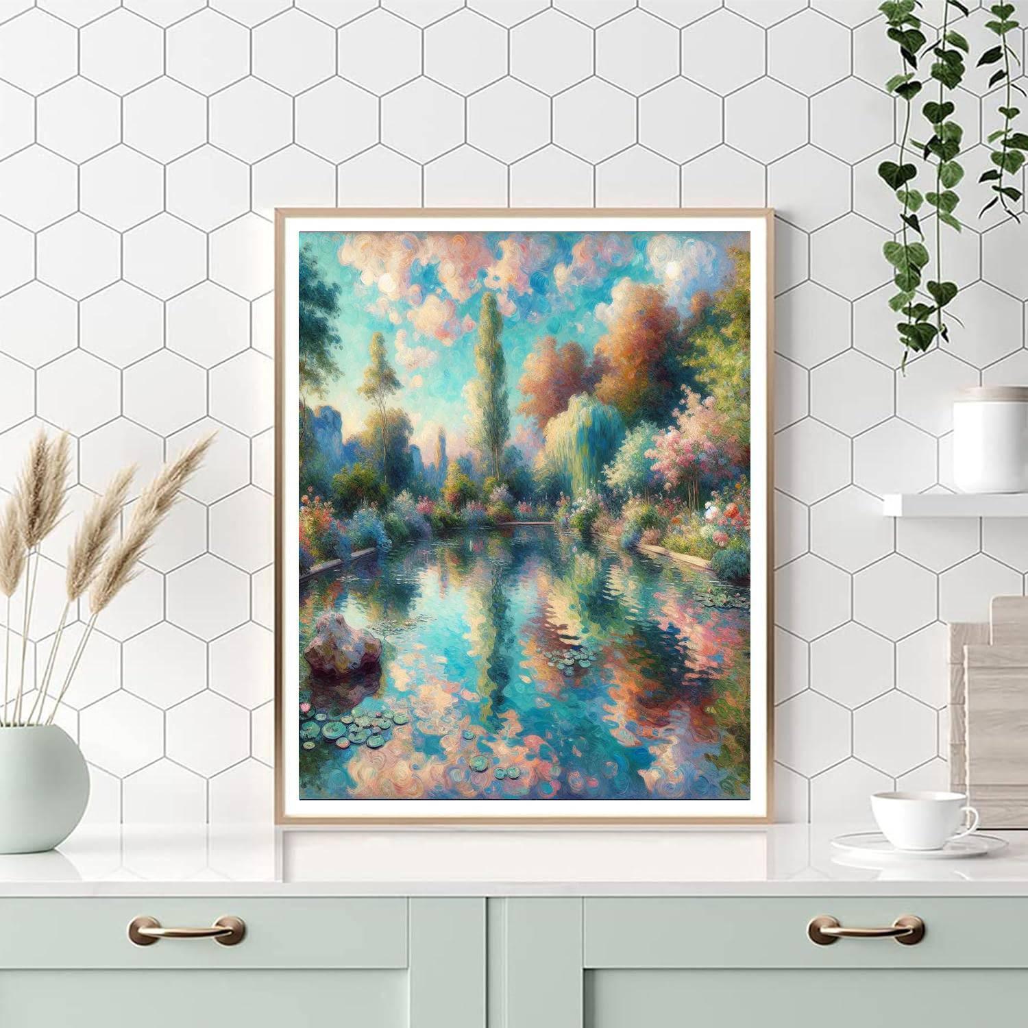 Monet's Water Garden Delight DIY Paint By Numbers