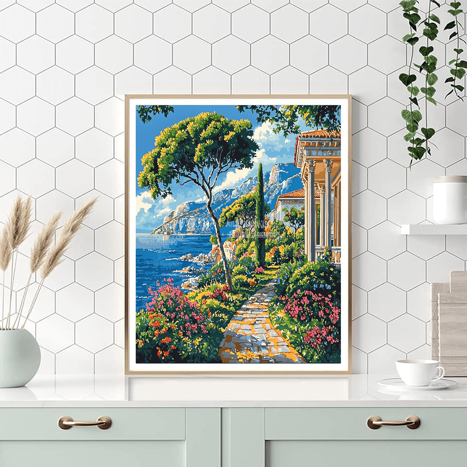 Raphael Inspired Raphael's Garden Sanctuary  Painting By Numbers Kit